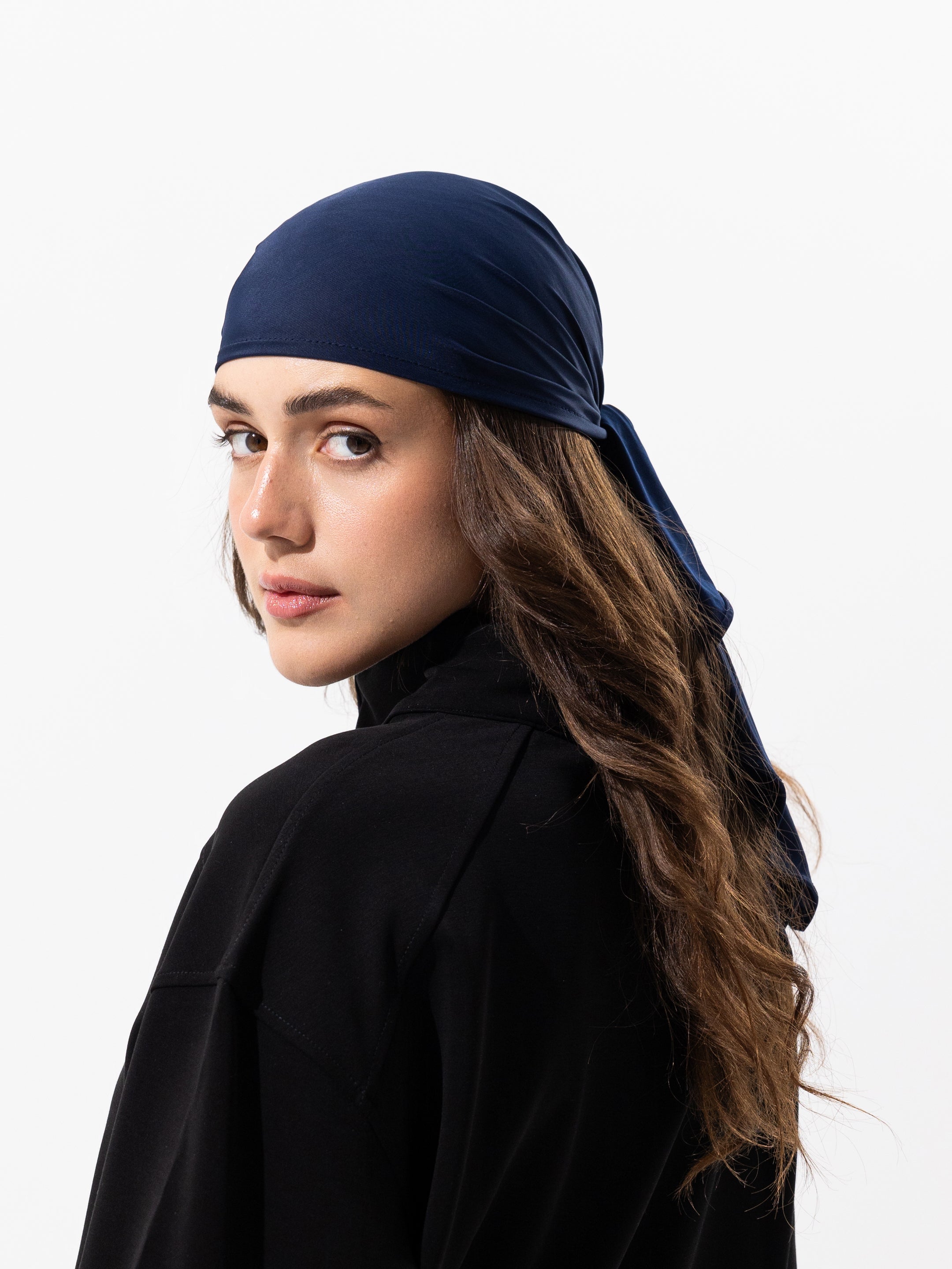 Swim Headscarf - Navy blue
