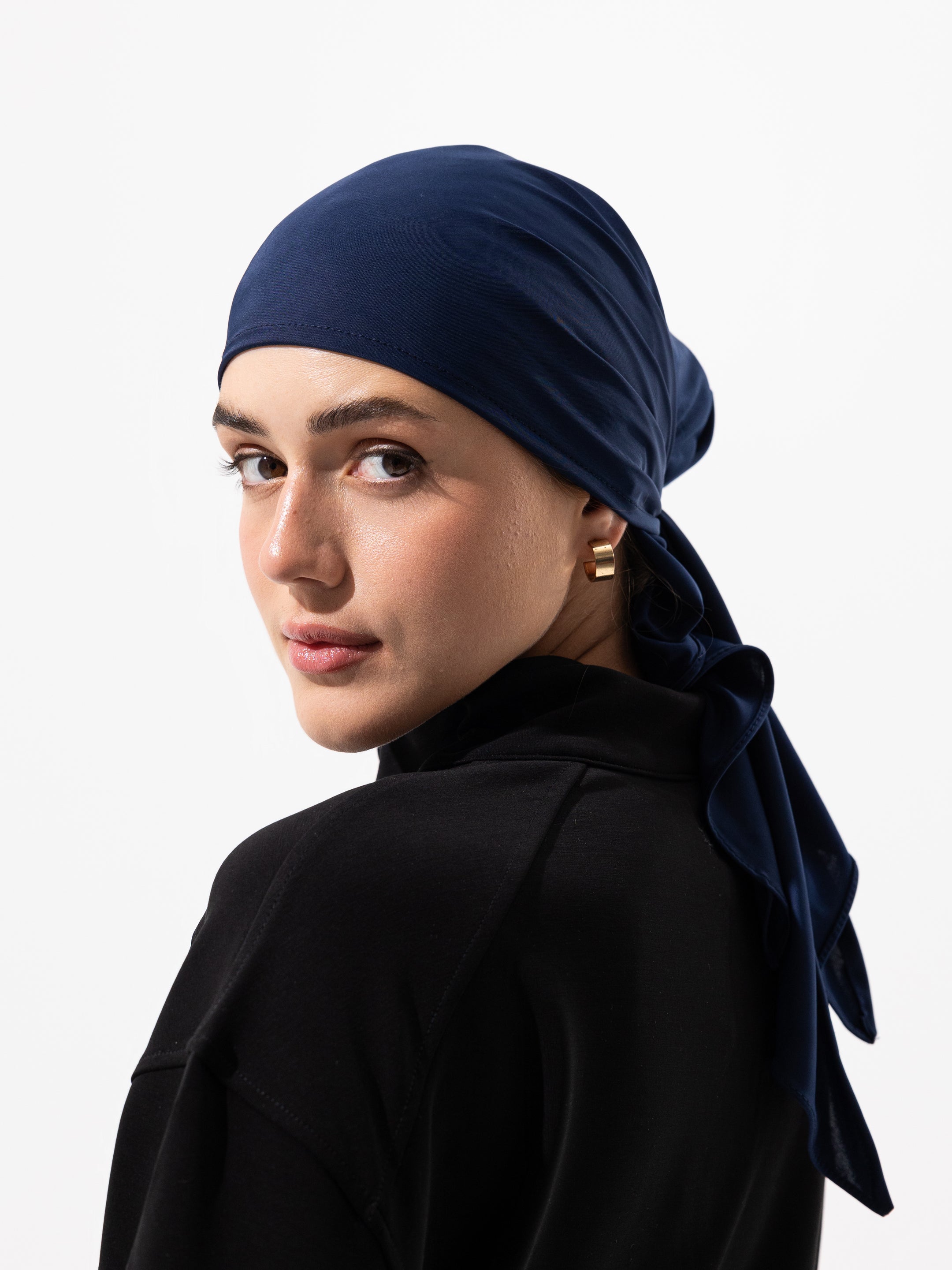 Swim Headscarf - Navy blue