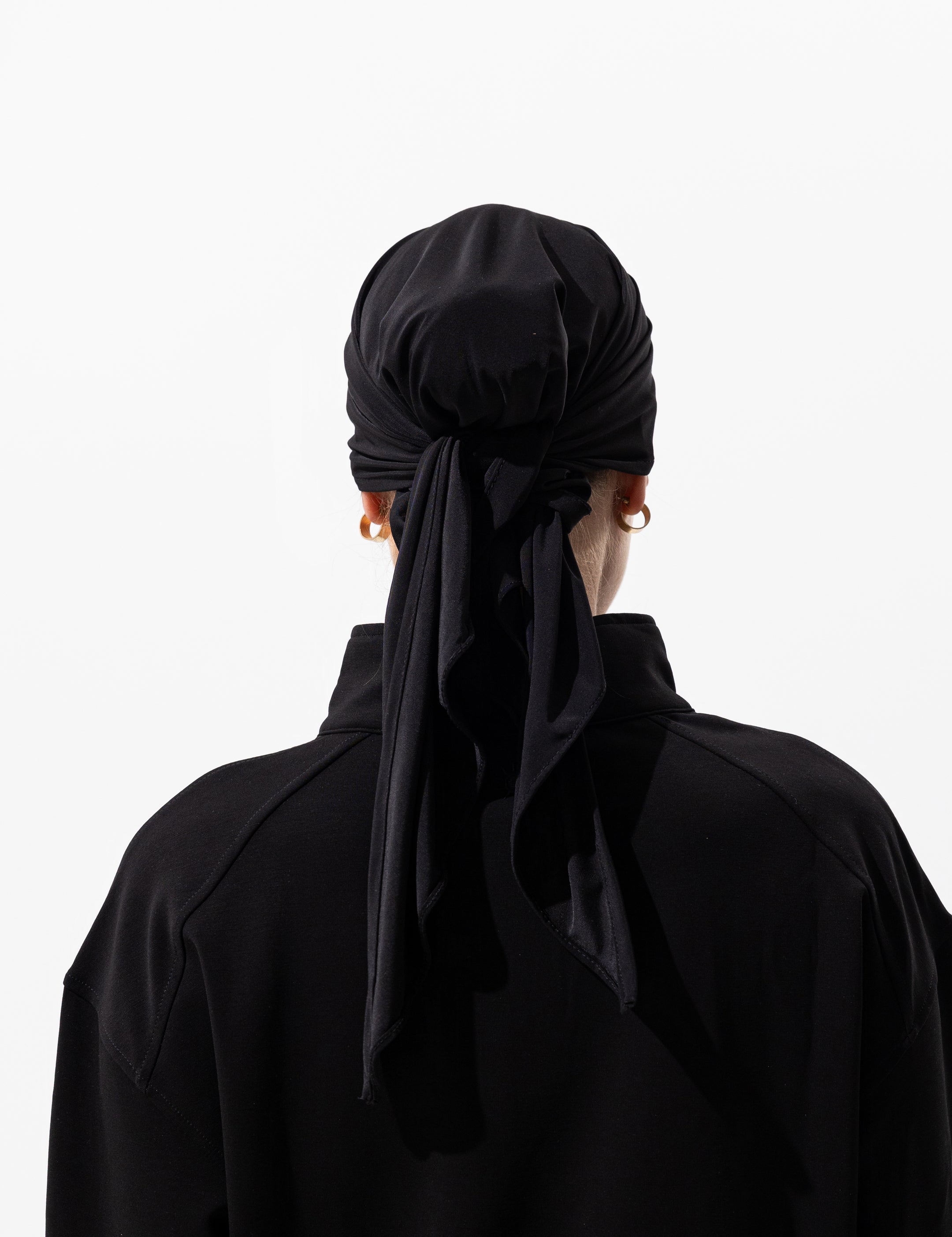 Swim Headscarf - Black by MAYOO MENA - alternate view 4