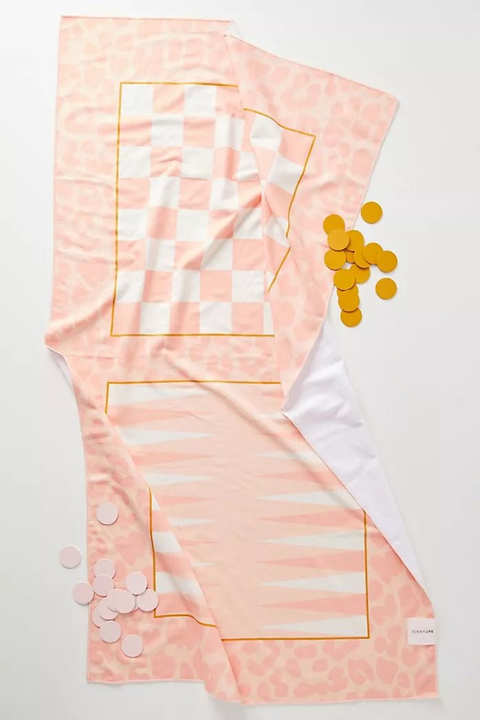 Summer Games Towel  - Peachy Pink