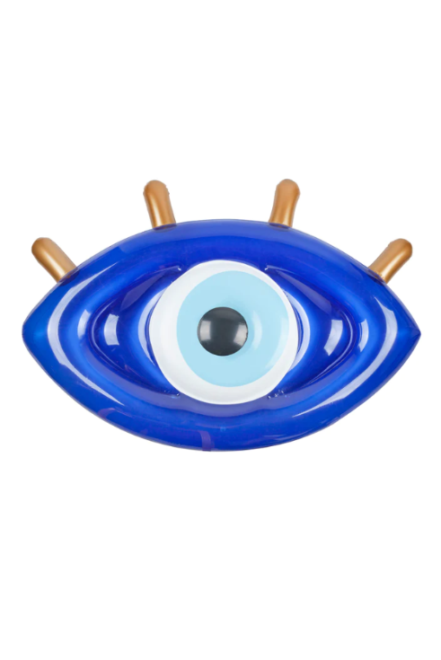 Float Away Lie On Greek Eye Electric Blue