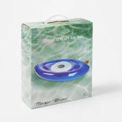 Float Away Lie On Greek Eye Electric Blue