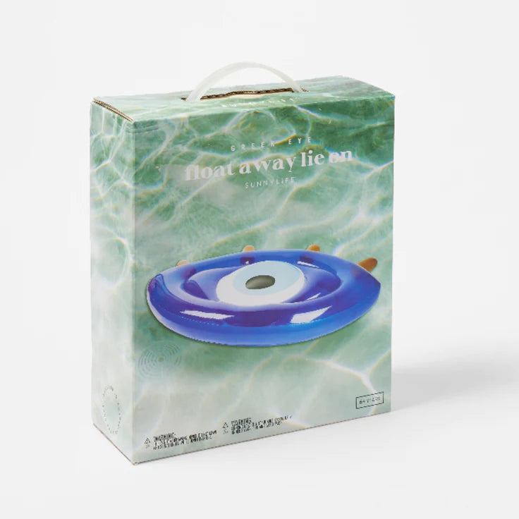 Float Away Lie On Greek Eye Electric Blue